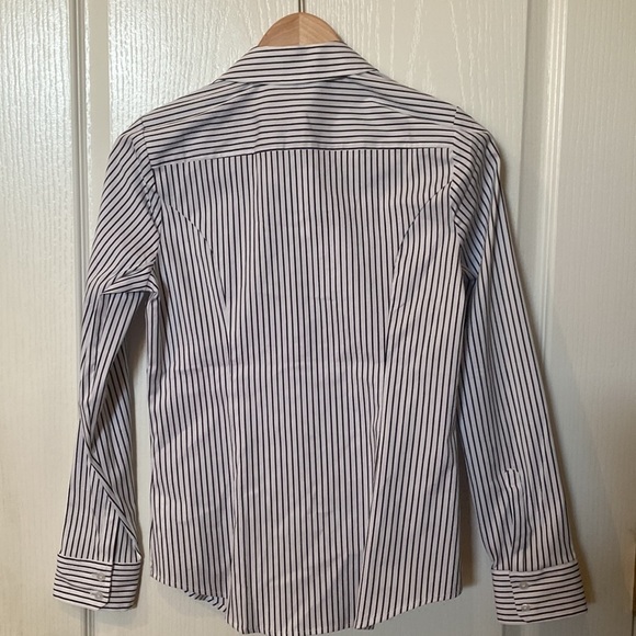 Express original fit size S black and white striped button-down shirt - Picture 3 of 5